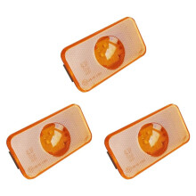 3 Stück 24V LED-Seitenmarkierungs-LKW-Signal-Seitenlichter für  FH FM FL LKW-Lichter, Bernsteinfarben 20789440 LKW-Zubehör