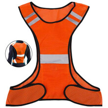 Uncle Paul Reflective Gears - Orange Safety Vest High Visibility for Running Cycling Dog Walking Sports with Pocket for Adults Kids