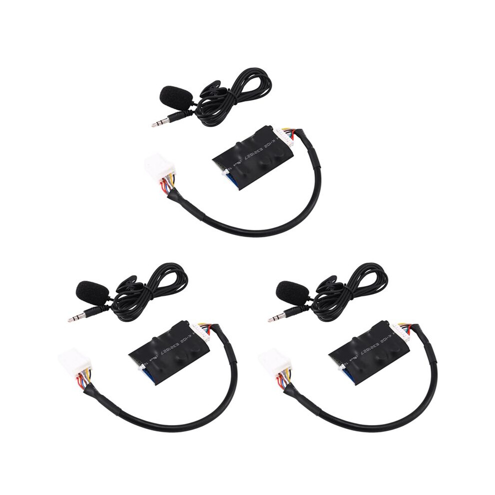 3X Radio Audio Adapter Aux Cable Microphone Handsfree Music Interface Disc Box For Camry Rav4 4713277623143