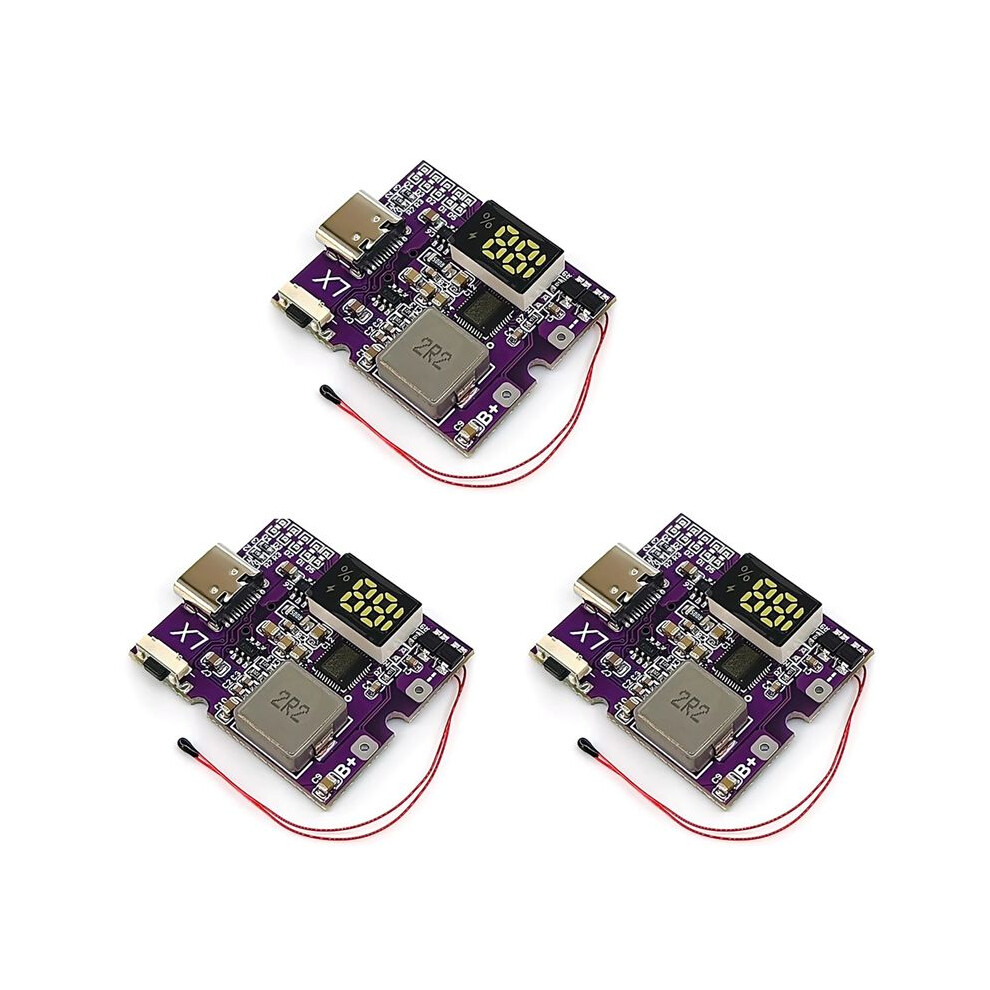 Photos - Charger 3X 22.5W Power Bank Bidirectional Fast Charging Mobile Power Module for Lithium Battery  Support PD/QC, Type-C