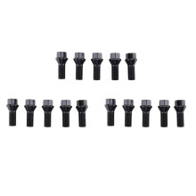 15Pcs M14 X 1.25 Black Wheel Locking Lug Bolt Nut Steel 36136781151 for - X3 X5 E70 E71 F20 F25 X5 X6