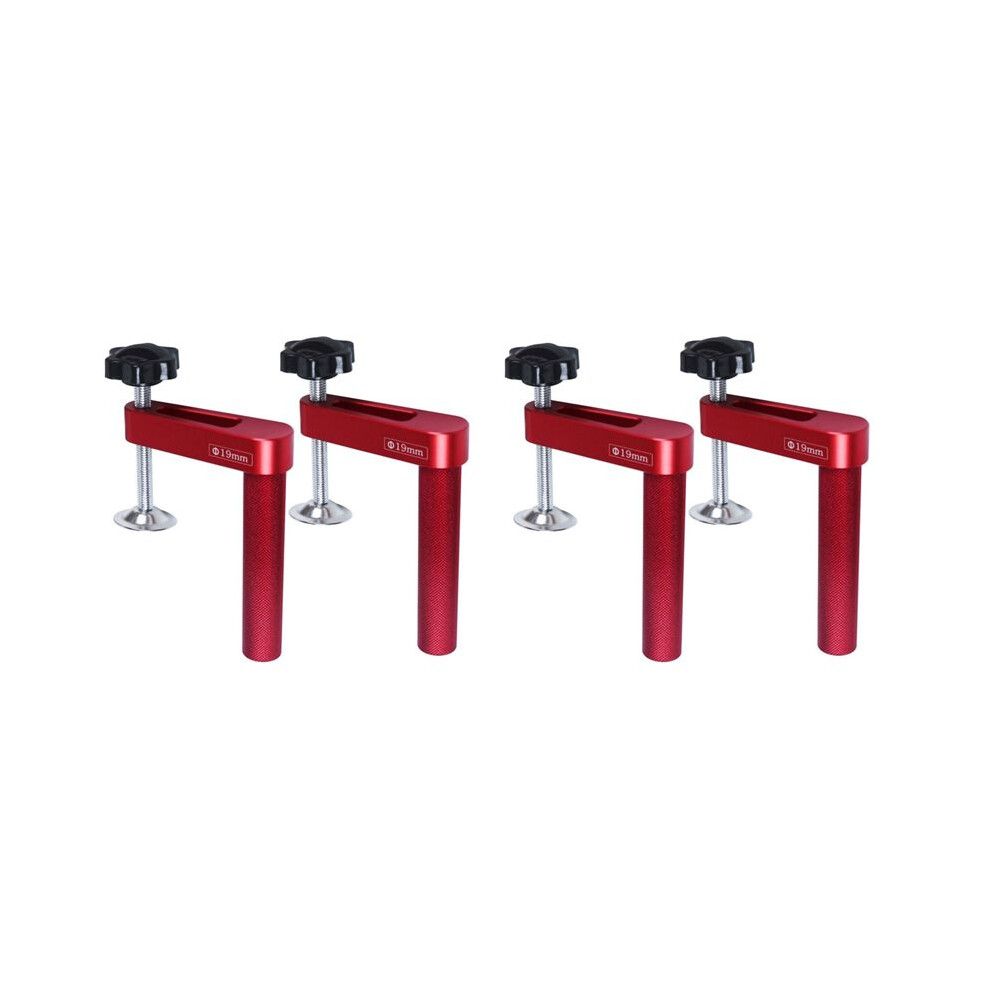 4Pcs Dog Hole Clamp Woodworking Bench Stop Bench Dog Clamp Aluminum Alloy Desktop Fixed Clip - Hold Down Clamps 19Mm 4712994755946