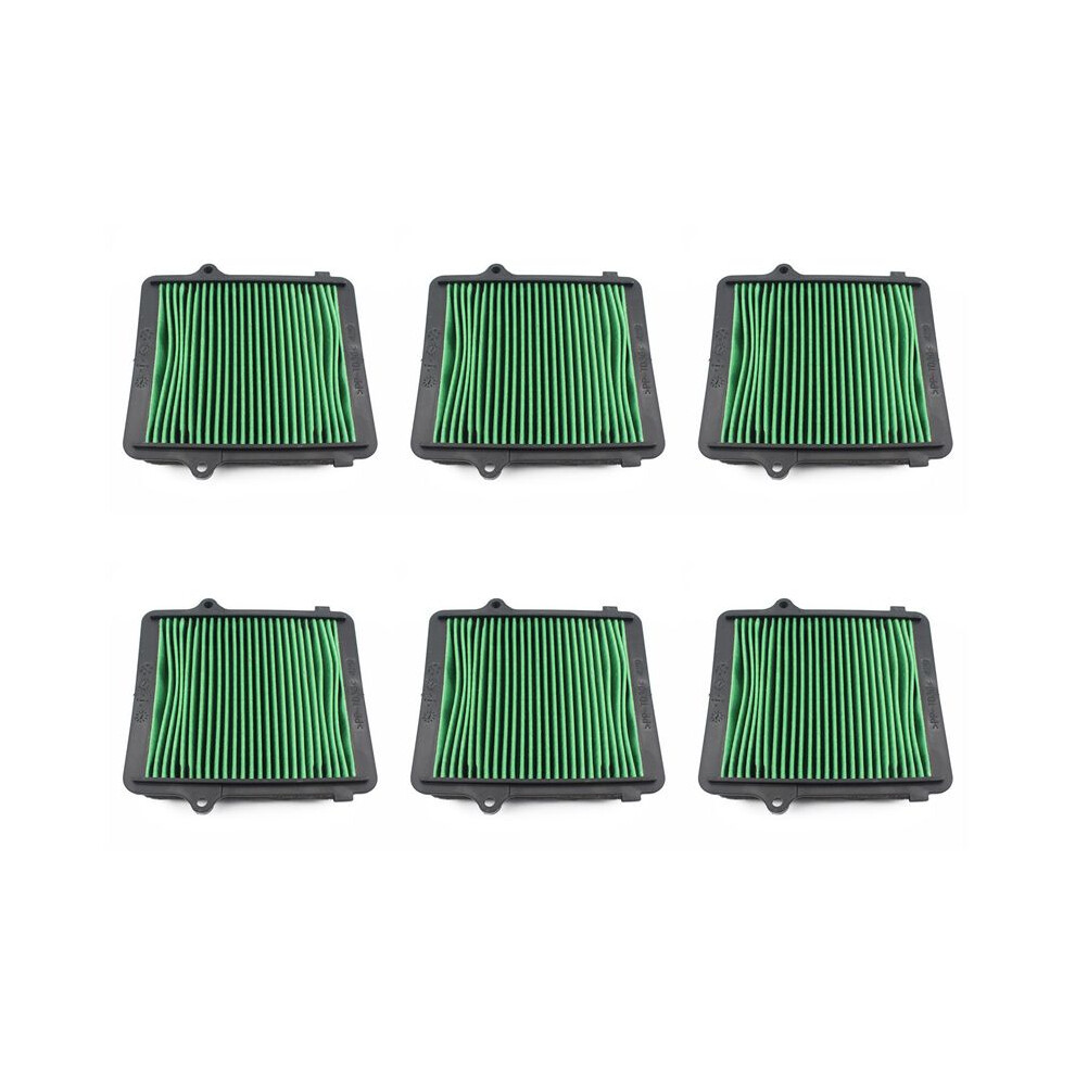 6X Motorcycle Filter Air Filter Elements For Crf1000l Africa Twin Abs Dct 2016-2019 Green/Black 6032445641603