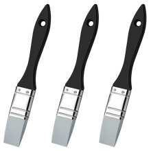 3X Silicone Shaper Brush Wide Firm Flat Silicone Paint Brush Flexible Acrylic and Water Based Painting Tool, 1 Inches