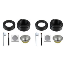 2X per il Kit di Capsule Della Serie Vertuo per Cialde Riutilizzabili con 100 Pezzi di Coperchi con Sigillo In Alluminio, Spazzola per Ciclo