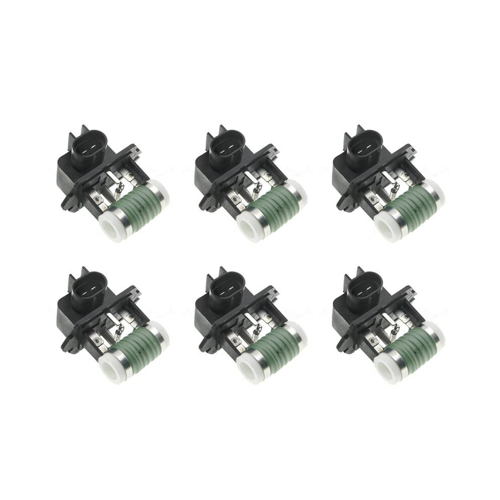 6X 25385-1M000 Radiator Fan Blower Motor Resistance For 09-16 Accent Veloster Forte Rio 253851M000 6031847993884