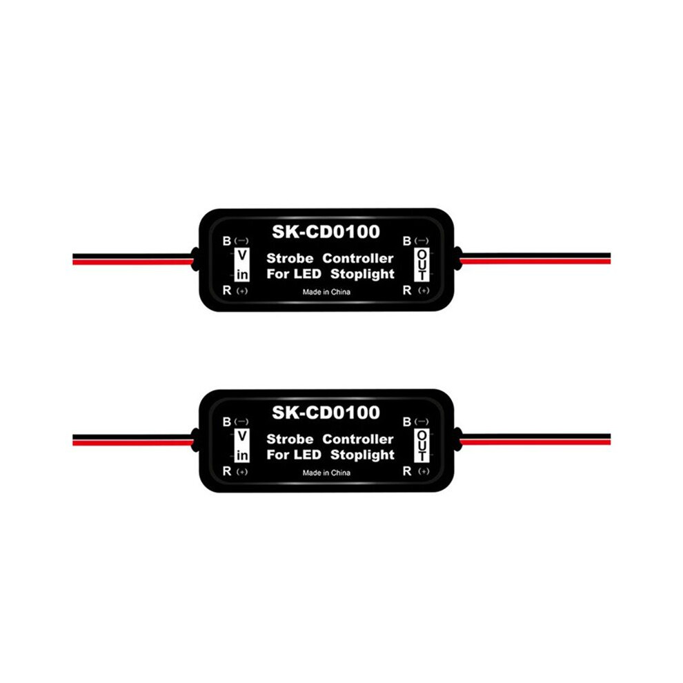 2X Strobe Controller Brake Flasher Module For Car Led Brake Stop Lamp 12V-16V Led Flash Tail Stop, Sk-Cd0100 Light 6031041075317
