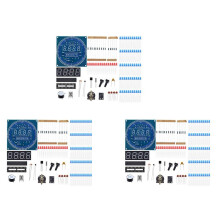 3X Elektronische Digitale Klokkit C51 Microcontroller-Leerbord DS1302 Roterende LED-Displaymodule DIY-Productieonderdelen