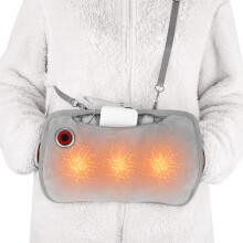 Hand Warmers Rechargeable, Portable Graphene Heated Gloves Bag with 10000MAH Power Bank, 2 Heating Area&3 Heat Modes, Fast Electric Heated Gloves for