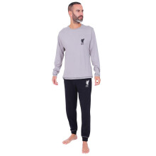 Mens Official Liverpool Football Club Grey Long LFC Pyjamas (X-Large)
