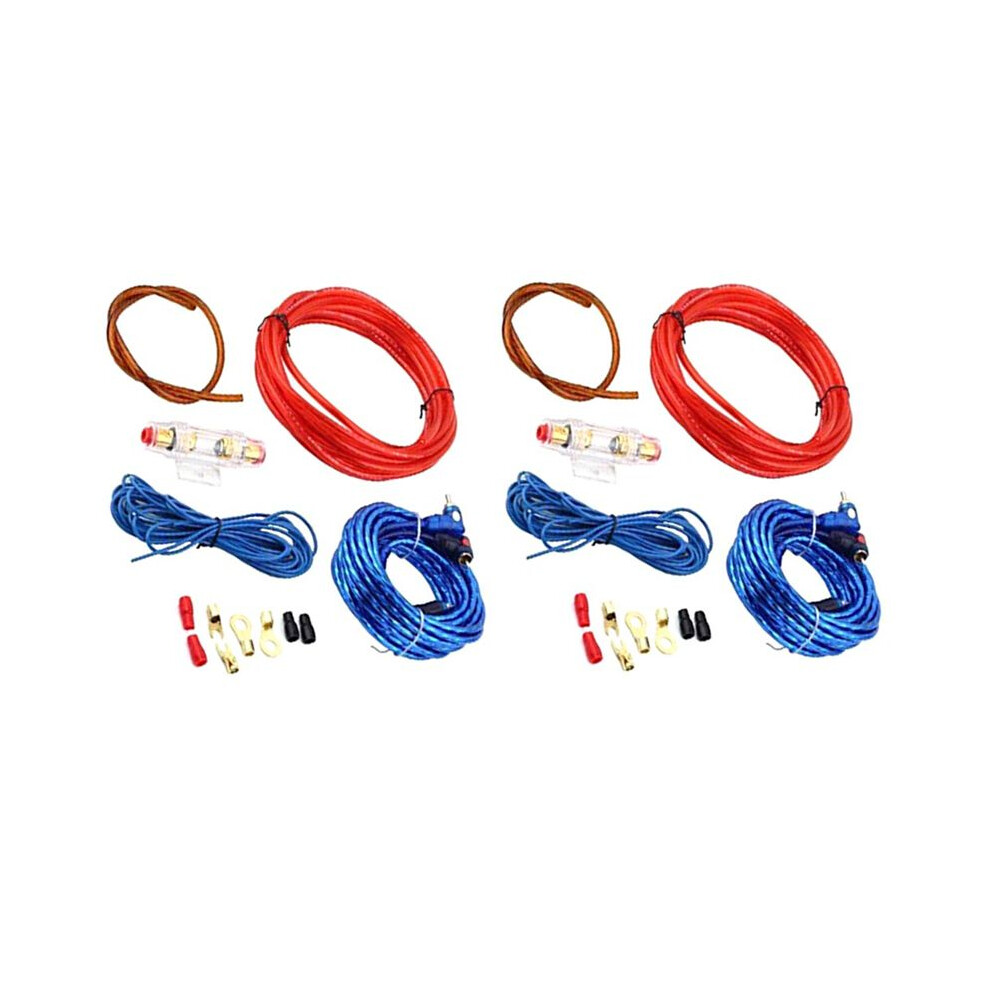 2X 60 Amp Fuse Holder 8Ga Power Cable Subwoofer Speaker Car Audio Wire Wiring Amplifier Rca Power Cable Fuse Kit 6032208345823