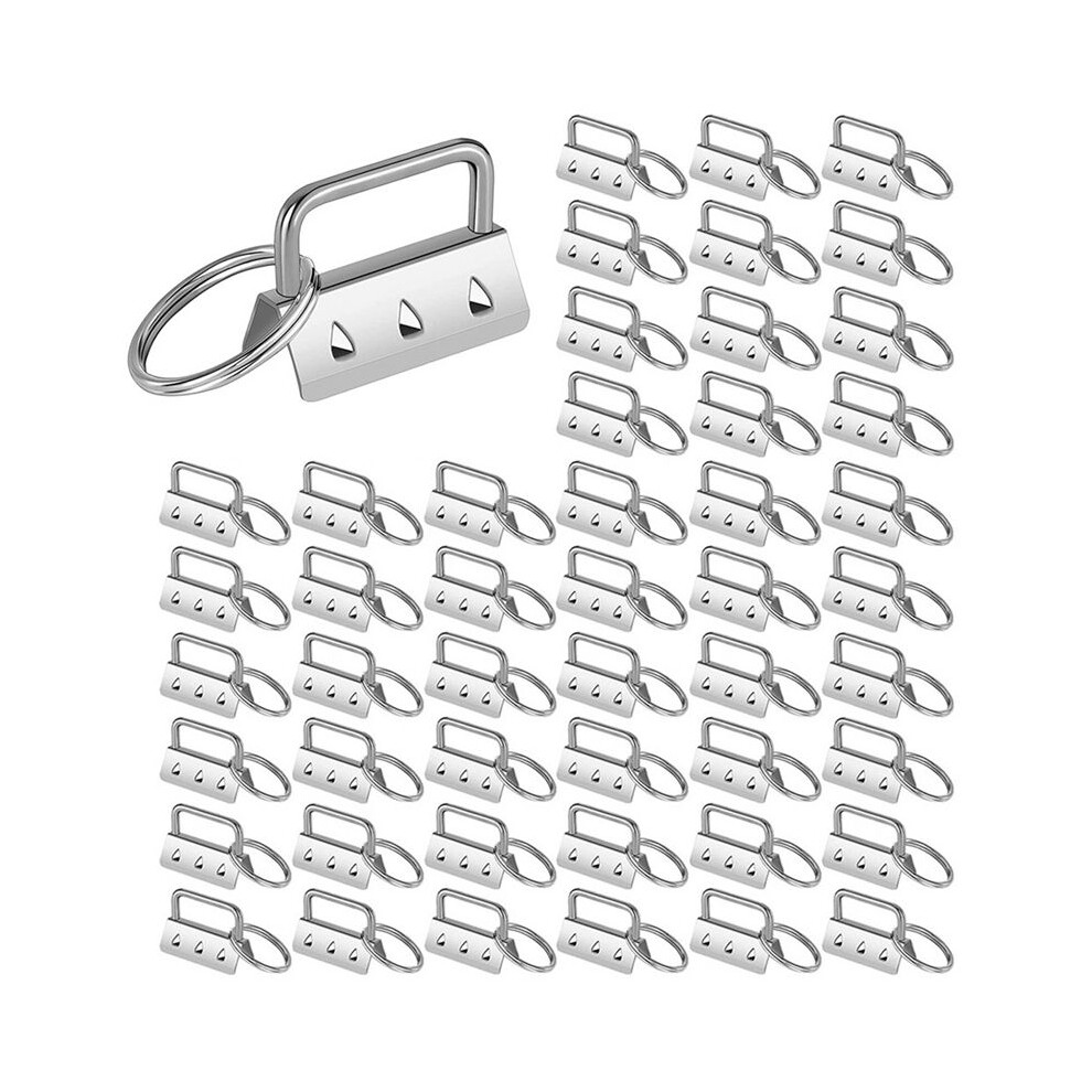 200Pcs Key Fob Hardware With Split Rings Set Tail Clips For Wristlet Clamp Lanyard Keychain Diy Tool With Ring 6033041328523