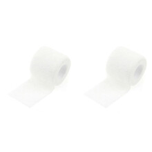 2X Bandage Élastique Auto-Adhésif de Sport pour Genouillères, Doigts, Chevilles, Paumes, Épaules, 5 cm X 4,5 M, Blanc