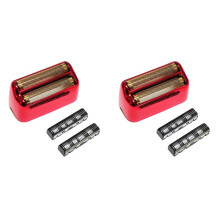 4X Elektrorasierer-Scherkopf für BaBylissPro FX3 Professional, Hochgeschwindigkeits-Ersatz-Doppelfolien-Scherkopf B