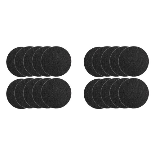 20Pcs Charcoal Filter for Compost Bucket 6.7 Inch Kitchen Activated Carbon Compost Bin Filter Replace for Countertop Bin 1