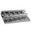 2X 5 String Verdikte Bas Zadel Brug Pull String Plaat voor 5 String Elektrische Bas Gitaar Accessoires Zilver 6