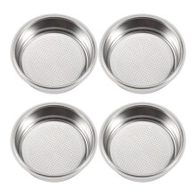 4X Coffee Filter,51mm Stainless Steel Coffee Filter Cup Basket,Non-Pressure Coffee Maker Filters, A