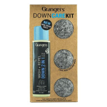 Grangers Down Care Kit | Includes Down Wash & Repel 300ml + 3 Dryer Balls | Perfect For Down Jackets (packaging may vary )