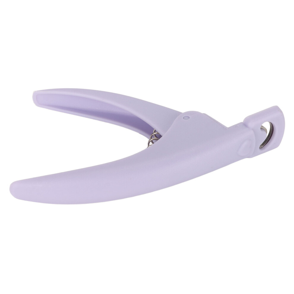 Purple Acrylic Nail Clipper Stainless Steel Manicure Tool False Nail Cutter