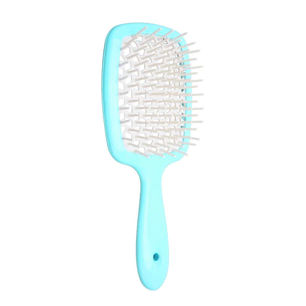 Green Detangler Hair Brush Quick Dry Vent Hollow Abs