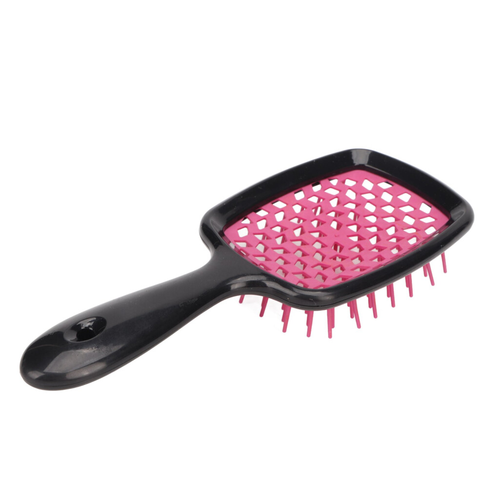 Red Professional Vent Hair Brush Paddle For Fast Blow Dry Detangling - Rose
