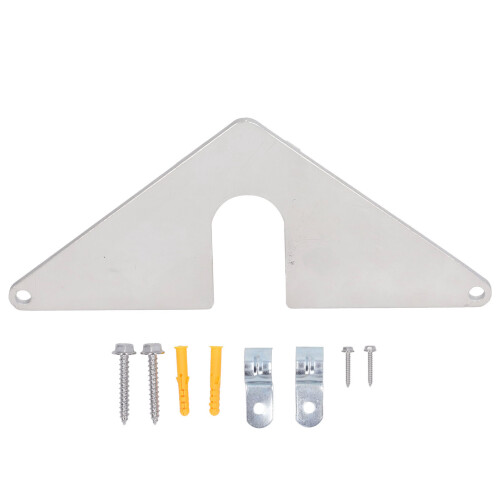 Secure Hose Faucet Plate Easy 10-Min Install Includes Screws & Plugs 1