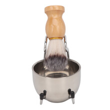 Accesorii de bărbierit de lux pentru bărbați Set de bărbierit elegant cu 3 piese Include bol și suport pentru perii Garanție de satisfacție