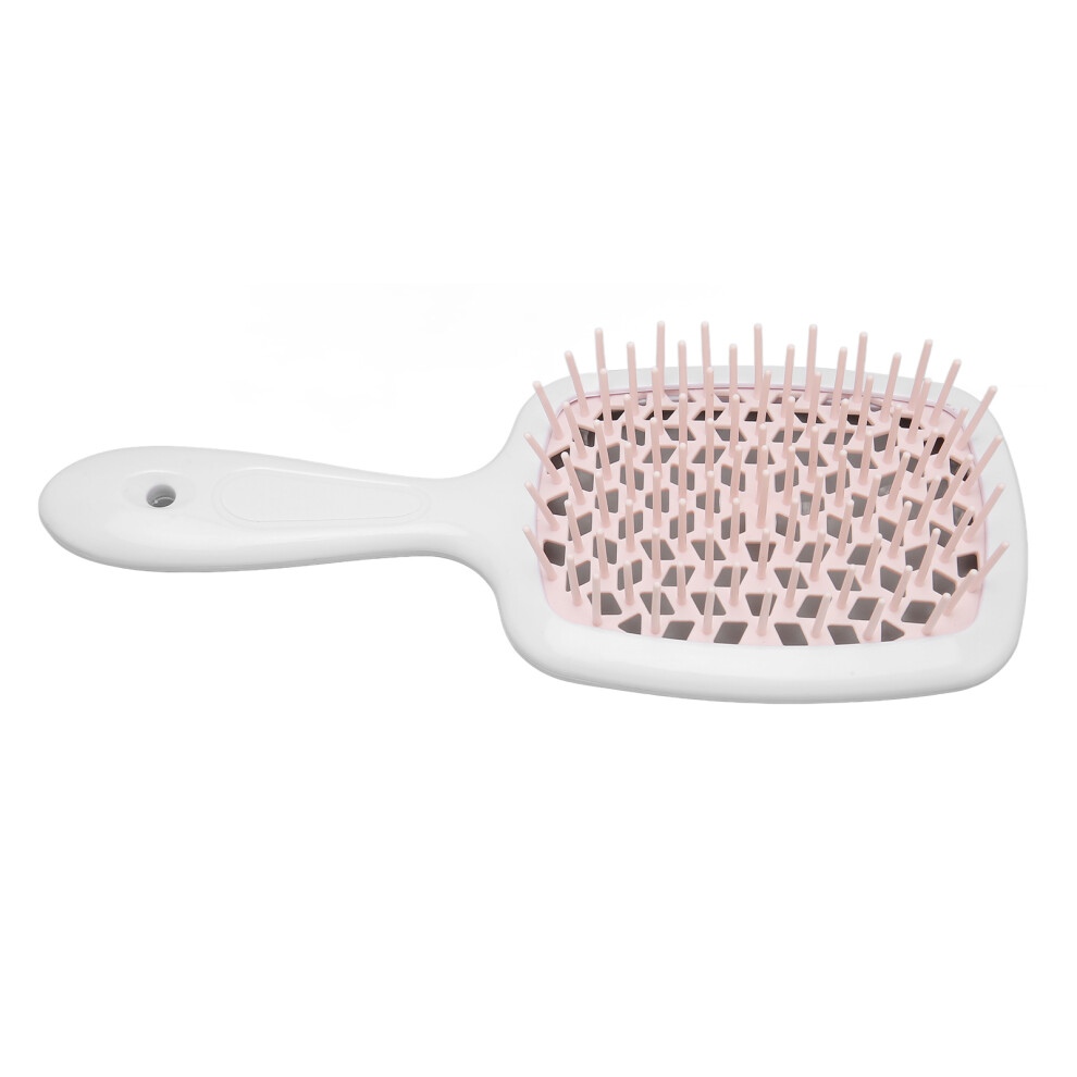 Pink Curly Hair Vented Brush In Detangler And Fast Blow Dry For Wet Or Dry Hair
