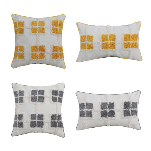 Housse de coussin touffetée style Boho, coussin lombaire, taie-2 1