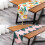Drapeau de chemin de table de luxe en-Fleurs et oiseaux jaunes 7