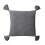 Coussin de couleur unie pour étui, glands, Chenille,-gris 1