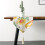 Drapeau de chemin de table de luxe en satin-Forêt tropicale rose 5