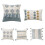 Housse de coussin touffetée style Boho,-Coutures carrées 45*45cm 2