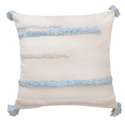 Housse de coussin décorative de style marocain-Cinq bleu 45*45cm