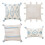 Housse de coussin décorative de style marocain-Cinq bleu 45*45cm 2