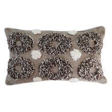 Housse de coussin tissée touffetée style bohème, coussin-2