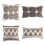Housse de coussin tissée touffetée style bohème, coussin-2 2
