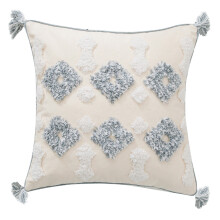 Housse de coussin touffetée style Boho,-6 carrés 45*45cm