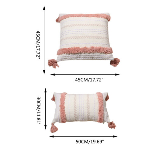 Coussin lombaire de Style marocain, pour-30*50cm blanc crème 2