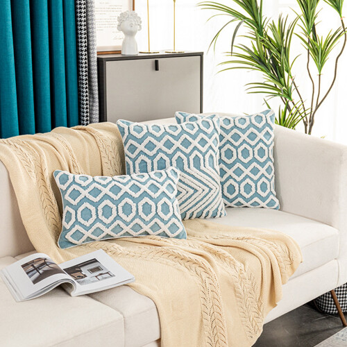 Housse de coussin tuftée marocaine, style Boho, taie-1 2