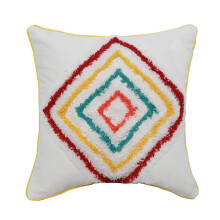 Coussin décoratif touffeté géométrique pour étui, housse de