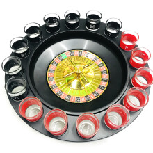 Shot-Roulette-Trinkspiel: Ultimative Partyunterhaltung im Casino-Stil, Spieleabende für Erwachsene, Wichtelgeschenk, Drehen, Trinken und Spaß mit