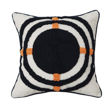 Housse de coussin touffetée tissée de style ethnique bohème,-3