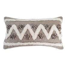 Housse de coussin bohème touffetée tissée, coussin décoratif-4