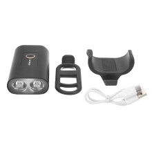 Wiederaufladbare Fahrradlampe mit USB-C-Anschluss für Nachtfahrten, wasserdicht (IPX6) und mit verschiedenen Modi. Ultraleichter und robuster