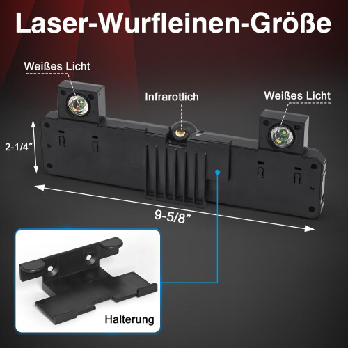 Laser Dart ThrowToe Line Marker 2 in 1 Adjustable Laser Throw Line and LED 1