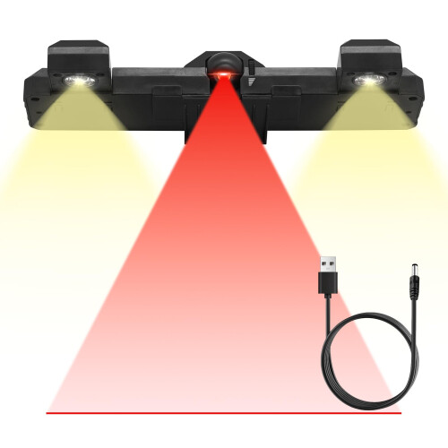 Laser Dart ThrowToe Line Marker 2 in 1 Adjustable Laser Throw Line and LED