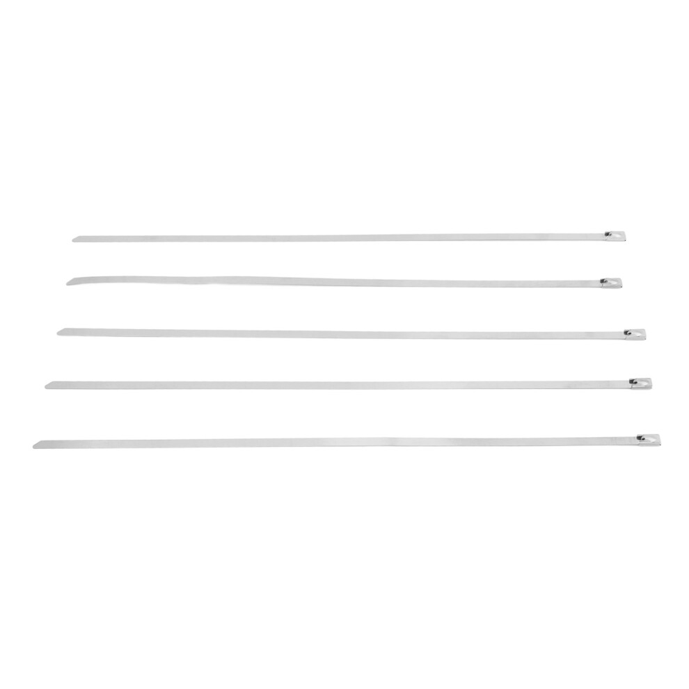 100Pcs 304 Stainless Steel Marine Cable Ties, 30Cm, Self Locking 4221374077696
