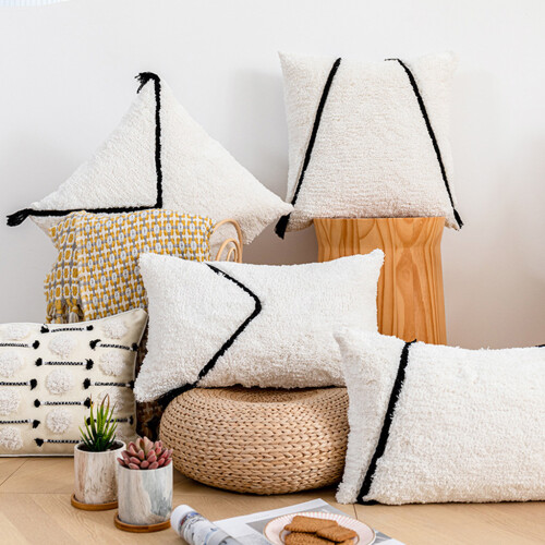 Coussin touffeté tissé moderne, pour étui, style Boho,-45*45-1 2