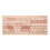 84 Keys Wireless Bluetooth Keyboard, 2000mAh, Milk Tea Color 15